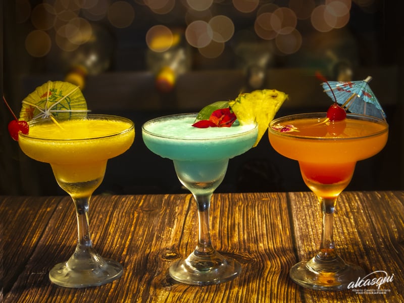 Cocteles con pisco y frutas